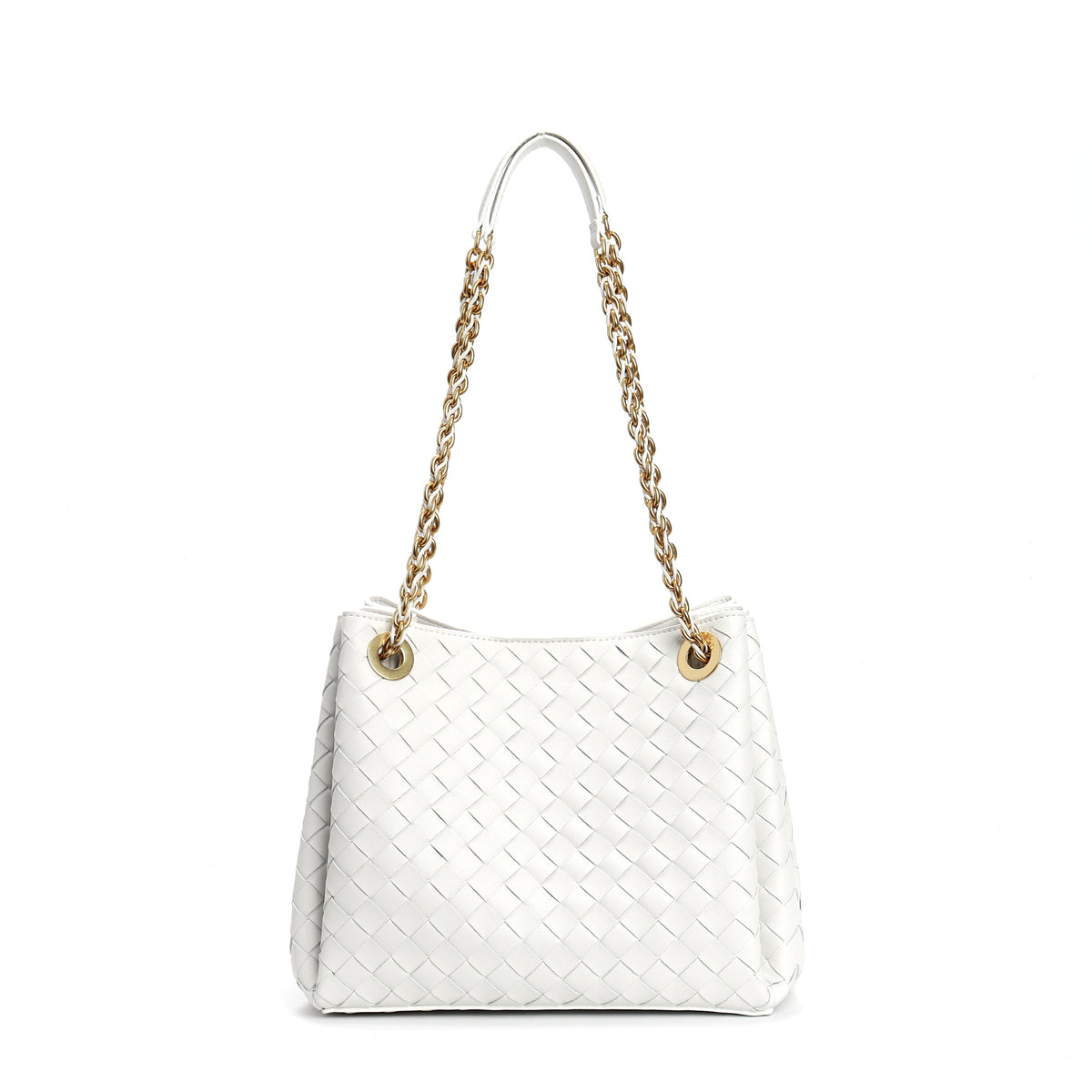 Calixra Genuine Leather Handbag (White)