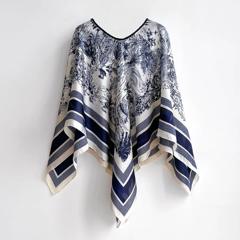 Sage Silk Summer Poncho