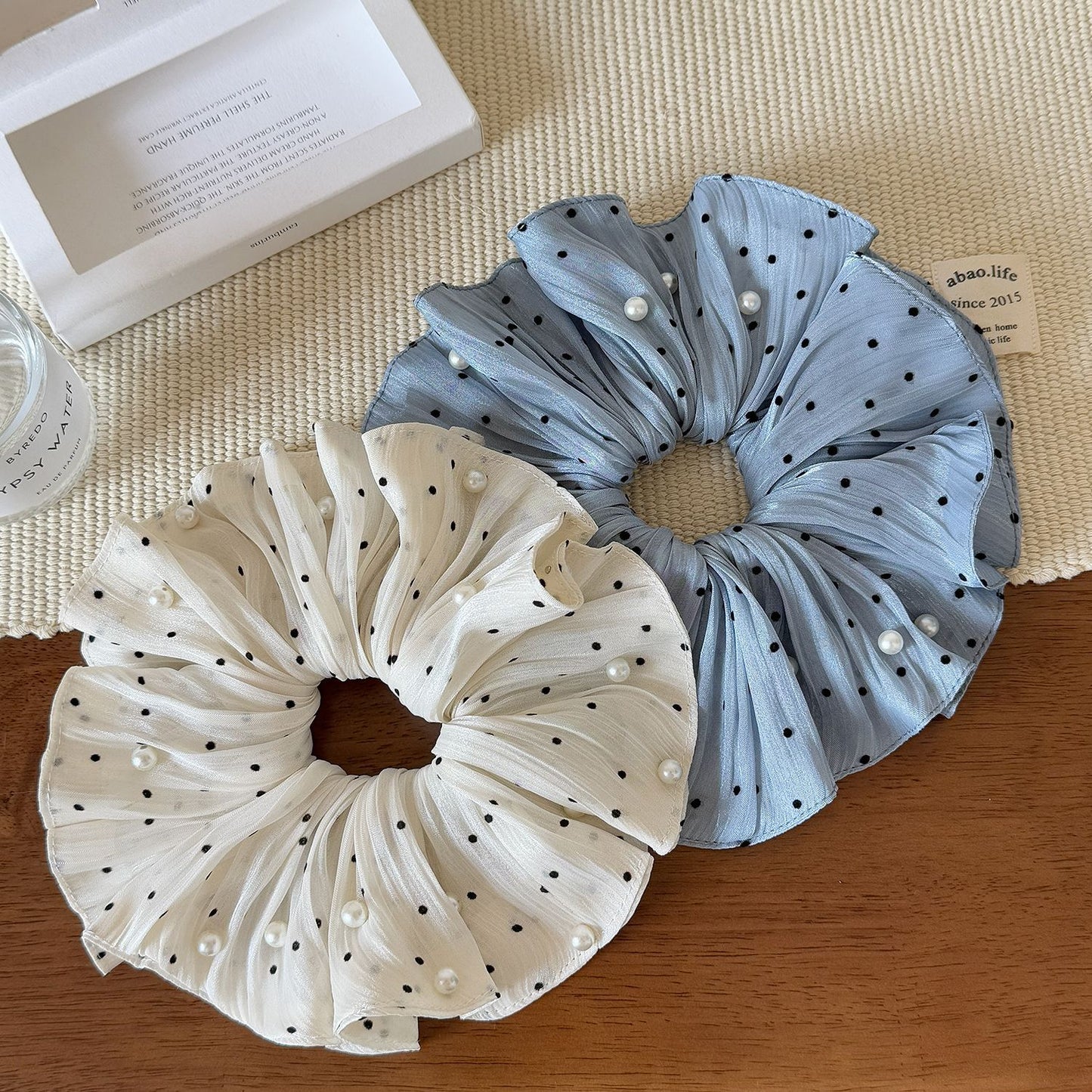 Crystal Polka Scrunchie