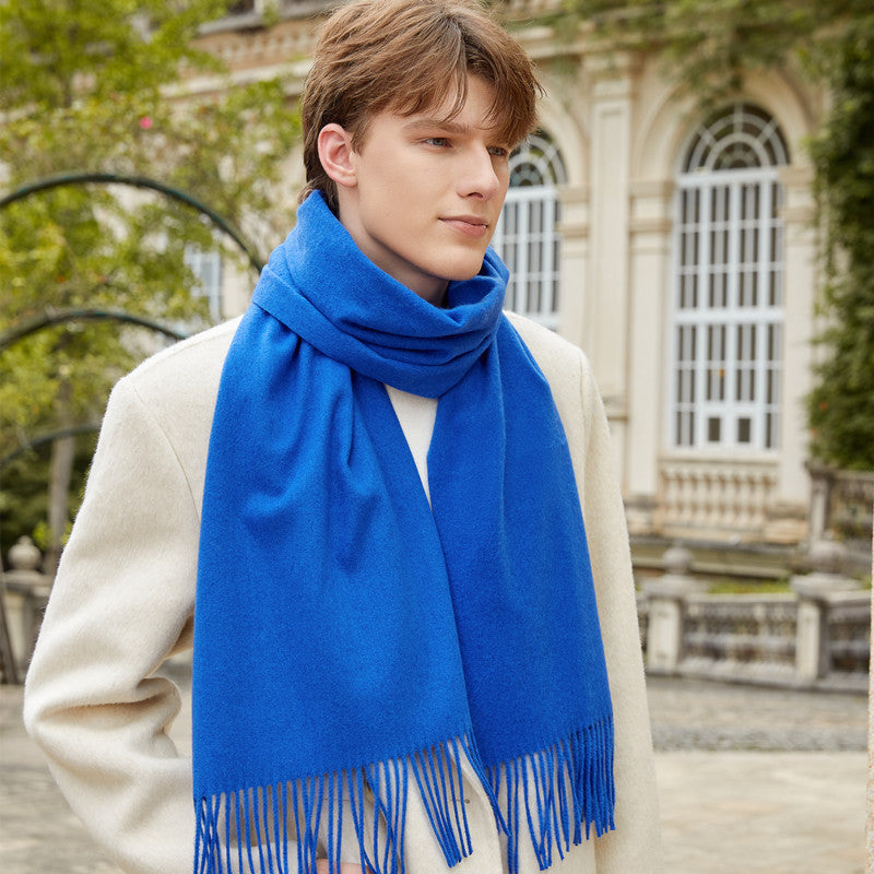 Henric Men's Shawl (Sapphire)
