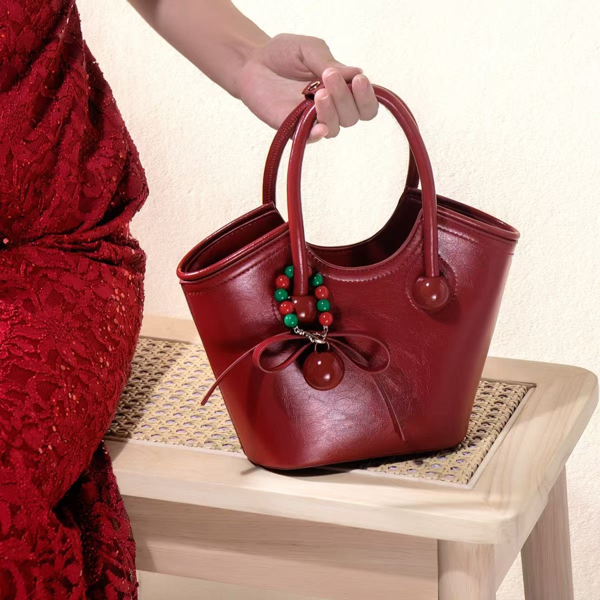 Amarena Handbag with Charm