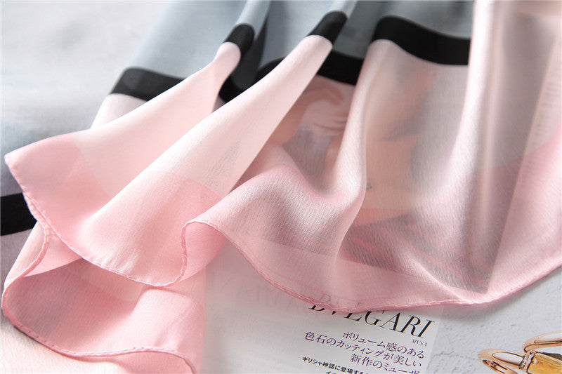 Blushing Ash Silk Scarf