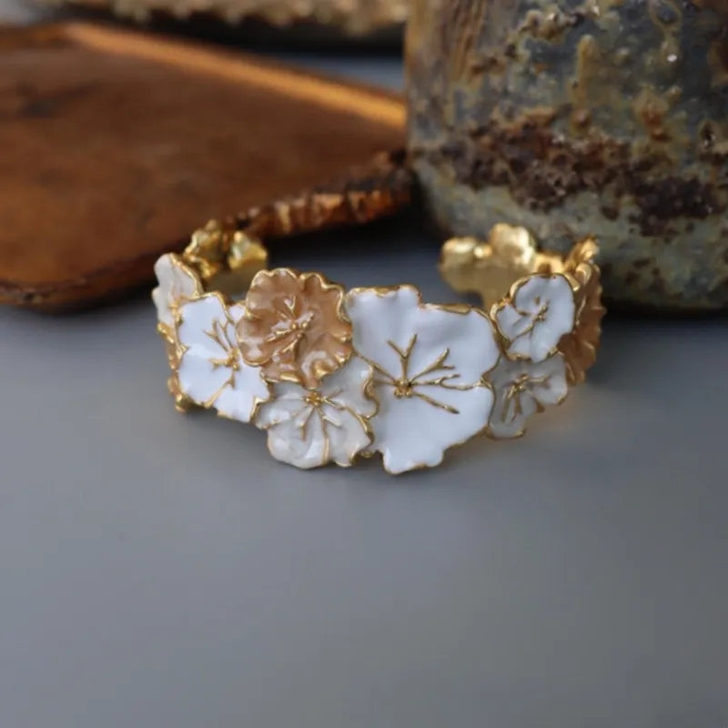 Enamel Cuff Bracelet