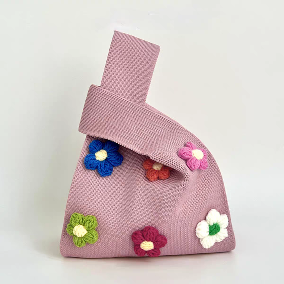 Posha Knitted Gift Pouch (Light Pink)