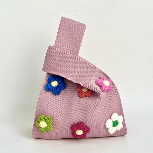 Posha Knitted Gift Pouch (Light Pink)