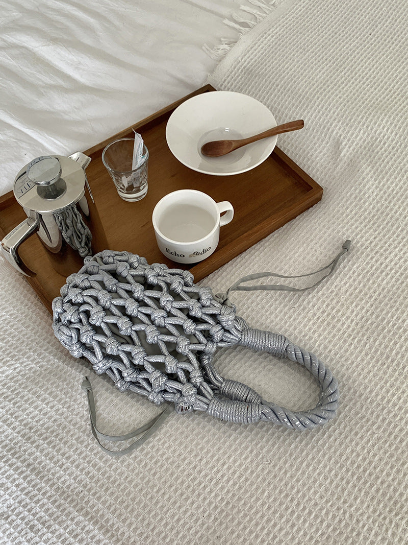 Twine Handbag (Silver)