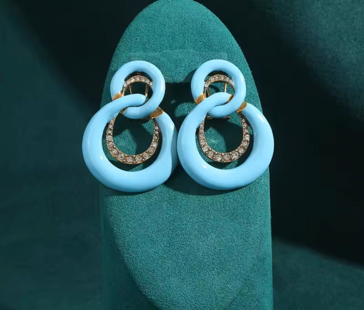 Double Circle Antique Earrings