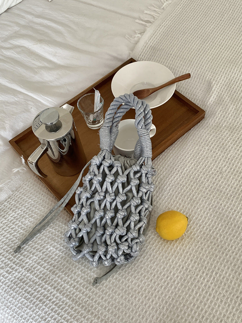 Twine Handbag (Silver)