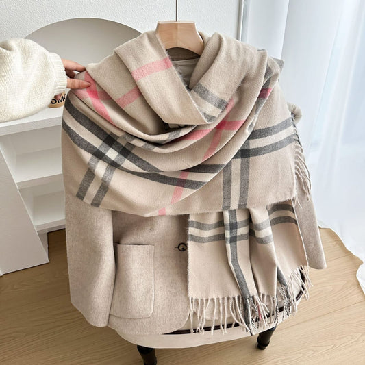 Sky Haven Light Winter Shawl (Sand)