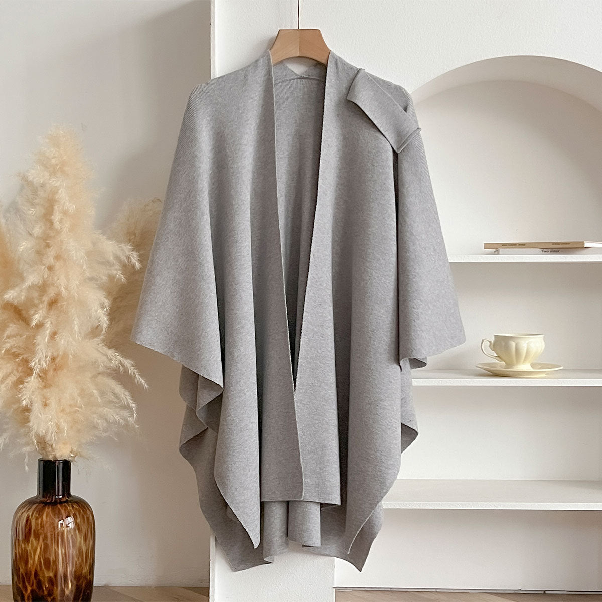 Kaven Grey Poncho