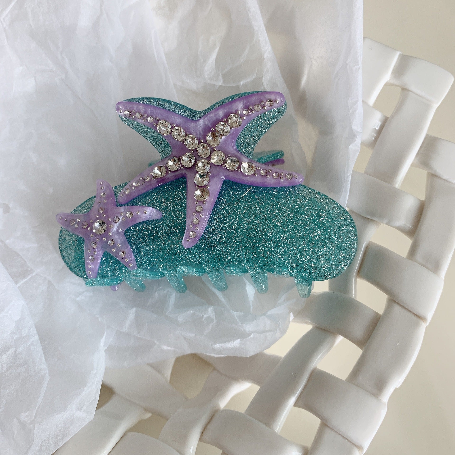 Coral Charms Claw Clip