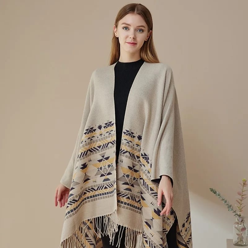 Ethnic Whisper Poncho