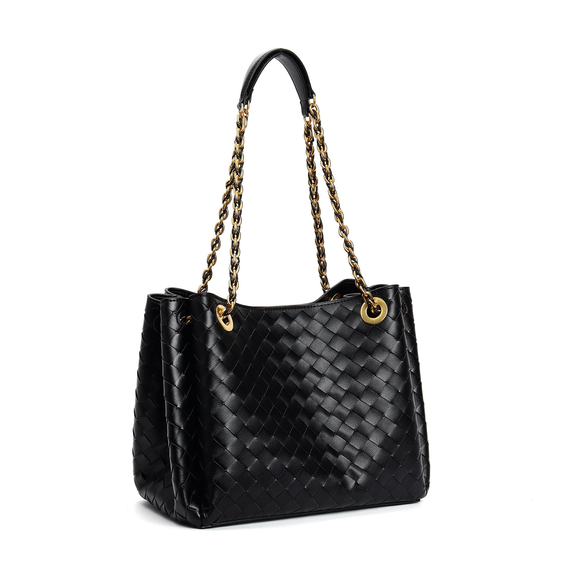 Calixra Genuine Leather Handbag (Black)