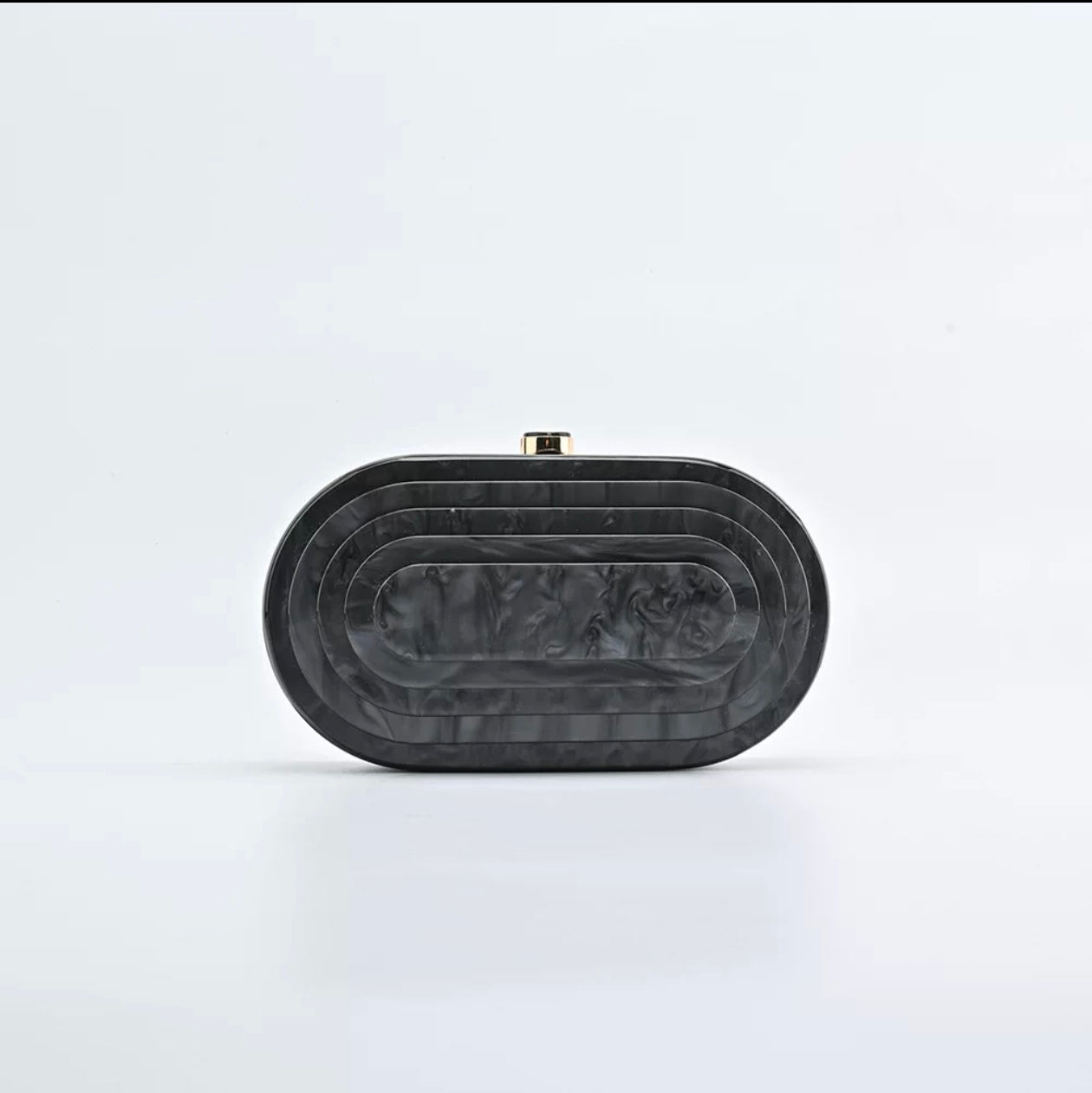 Zella Acrylic Evening Bag (Black)