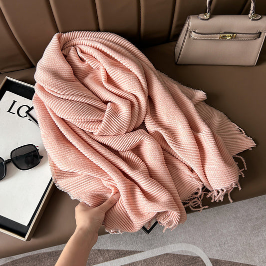 Terrana Light Winter Shawl (Peach)
