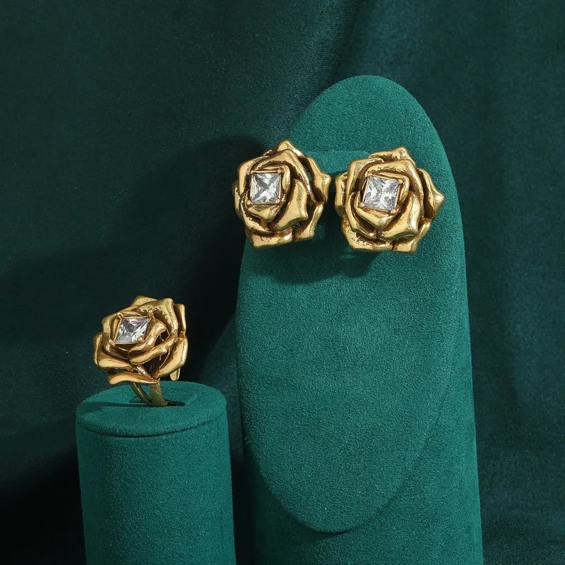 Bloomara Flower Antique Earrings