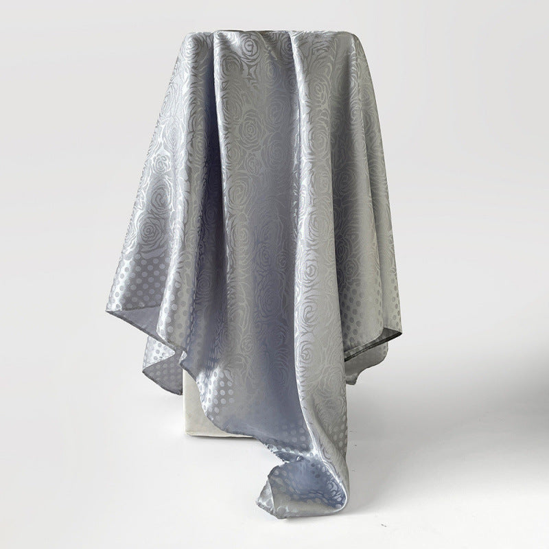 Lustro Silk Scarf (Grey) (90x90cms)