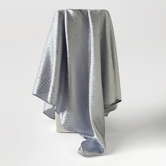 Lustro Silk Scarf (Grey) (90x90cms)