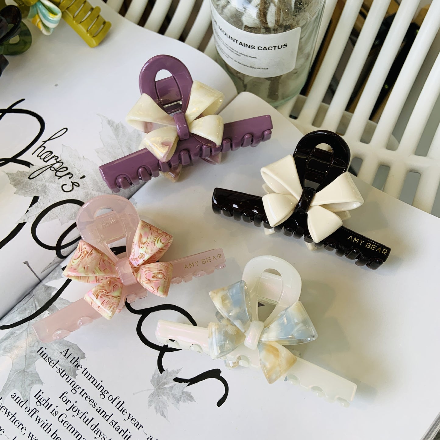 Charmette Bows Claw Clip