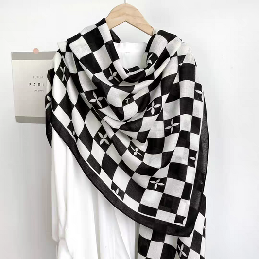 CheckMates cotton Stole