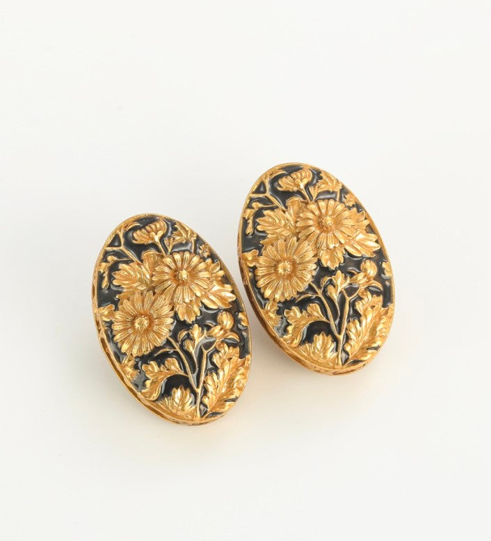 Sunflower Antique Earrings