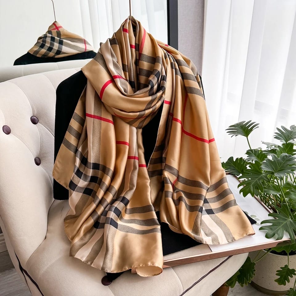 Maple Mesh Silk Stole