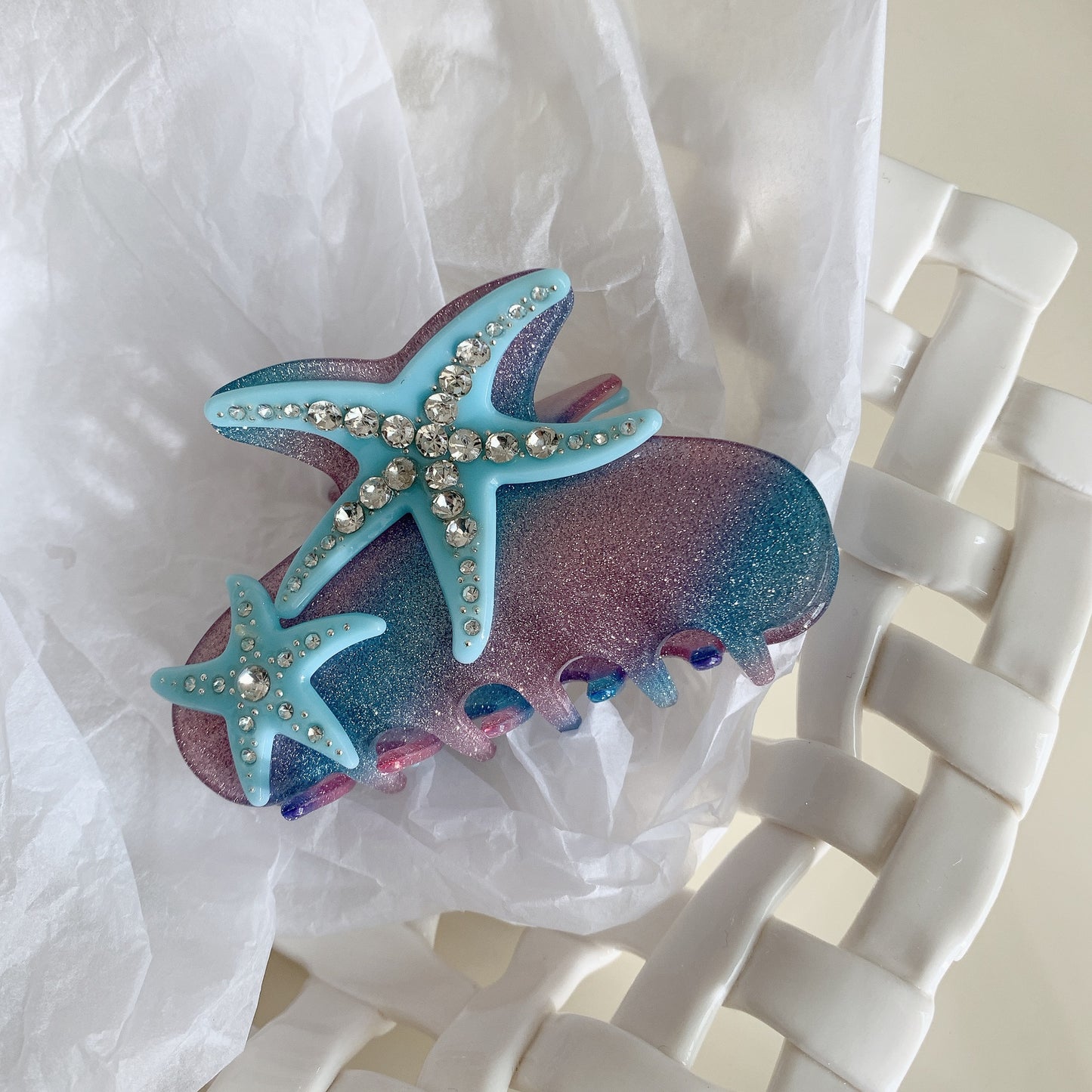 Coral Charms Claw Clip