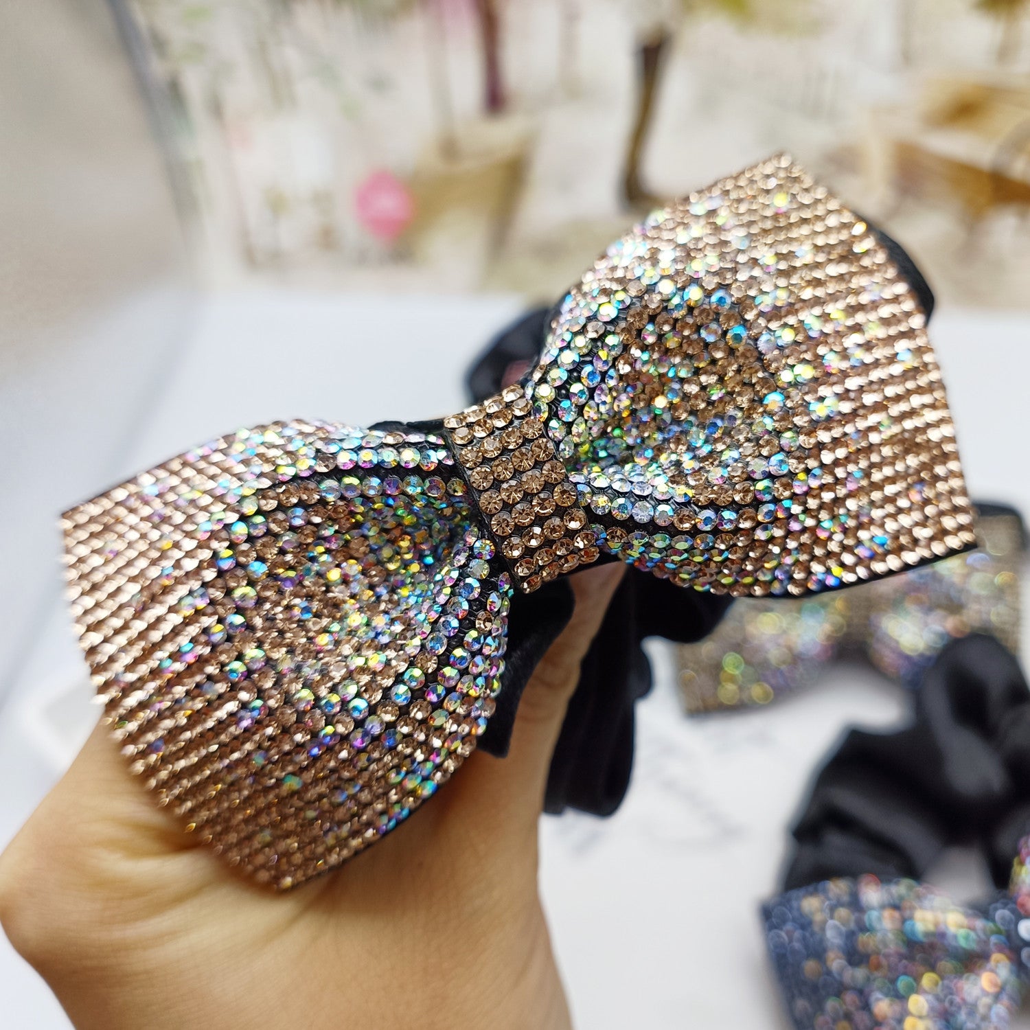 Orvyn Rhinestone Hair Tie