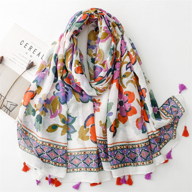Ronia Viscose Cotton Stole