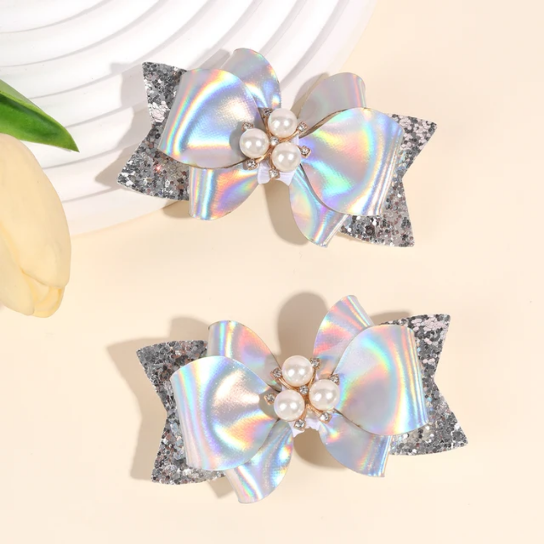 Party Kids Bow Side Pin (Set Of 2)