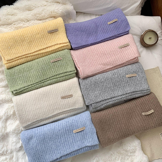 Pastel Row Winter Muffler