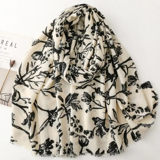 Flower Sketchbook Cotton Stole