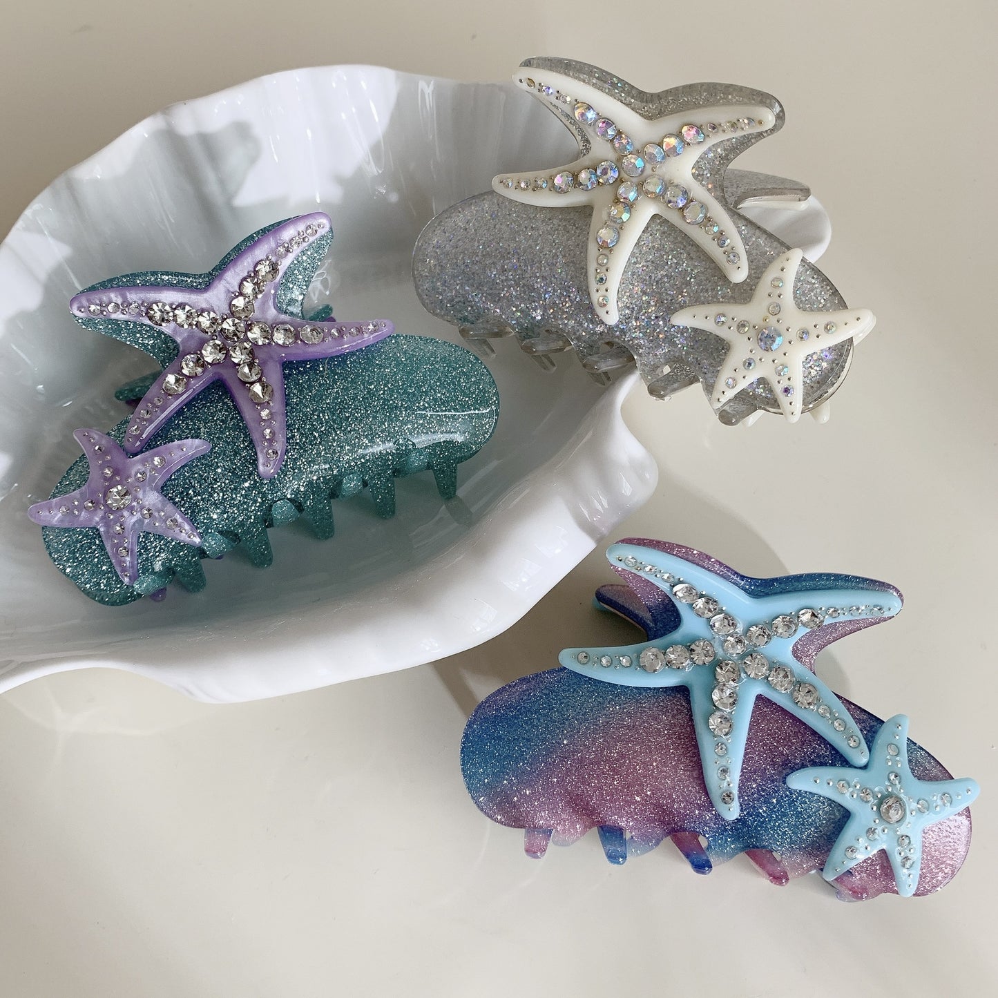 Coral Charms Claw Clip