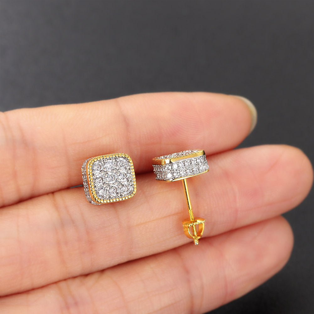 Nivra Zirconia Square Studs