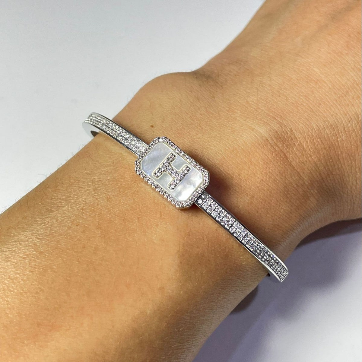 Claspine Copper Zirconia Bracelet