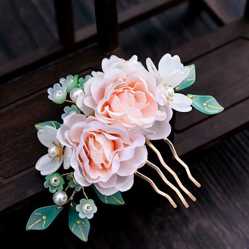 Floral Bloom Haircomb