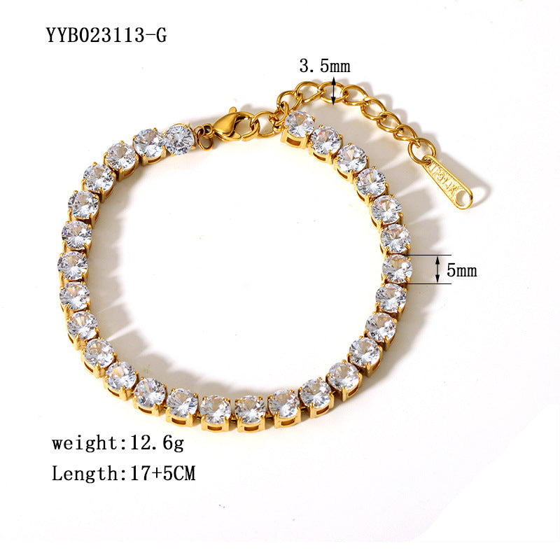 Pureline Diamond SS Bracelet
