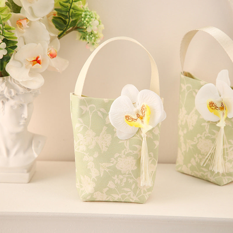 Camellia Gift Pouch (Green)