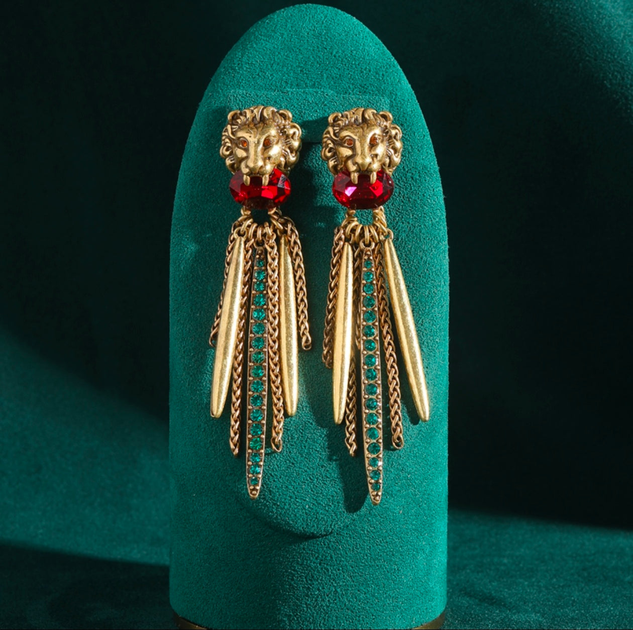 Lion Antique Earrings
