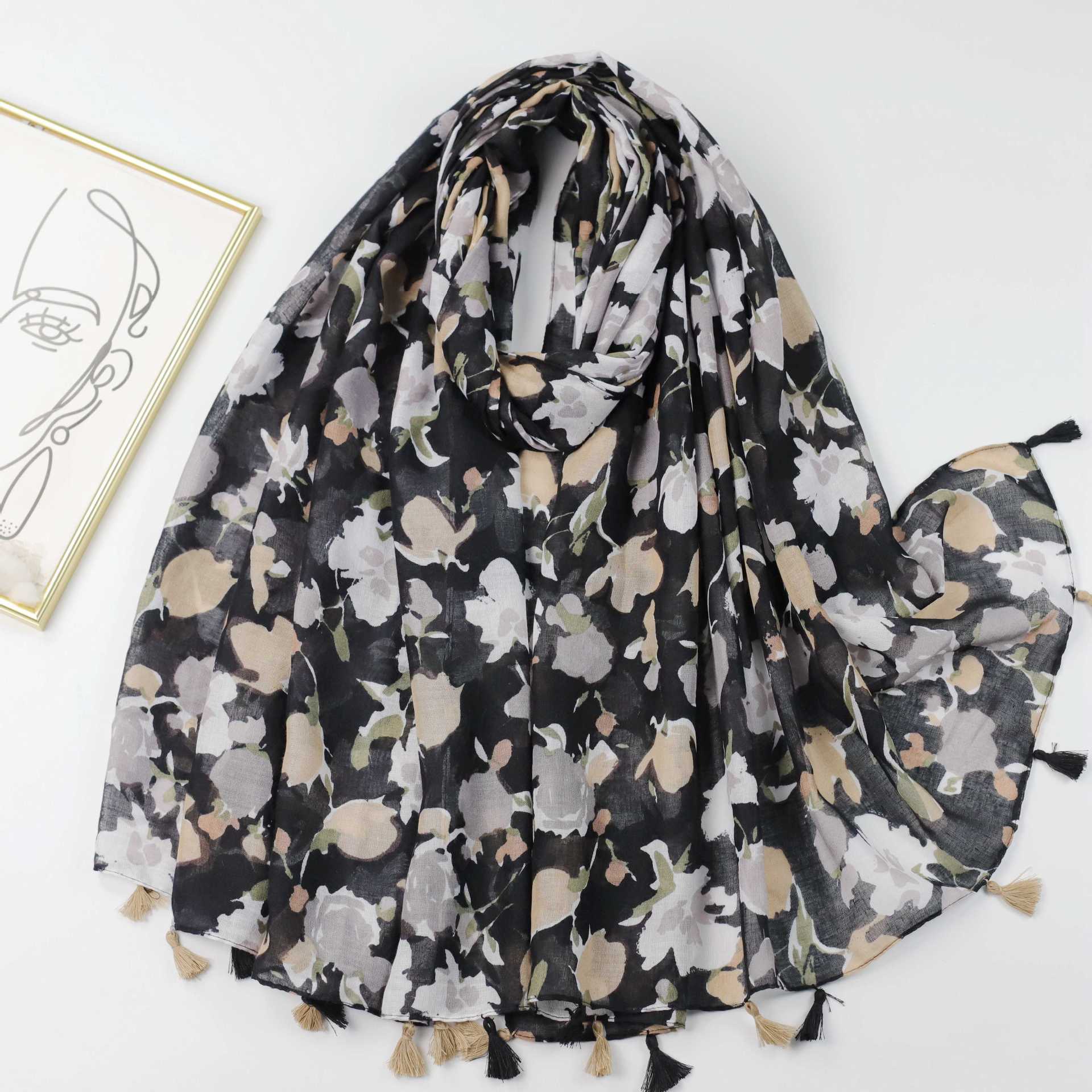 Salia Viscose Cotton Stole