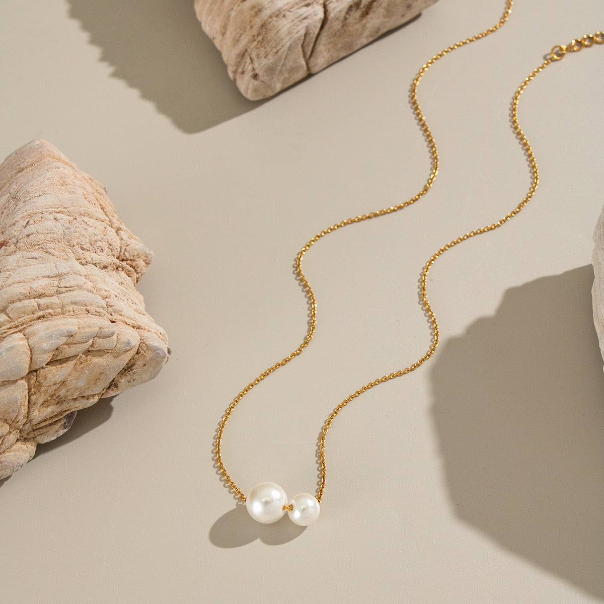 Mode Pearl Chain Necklace