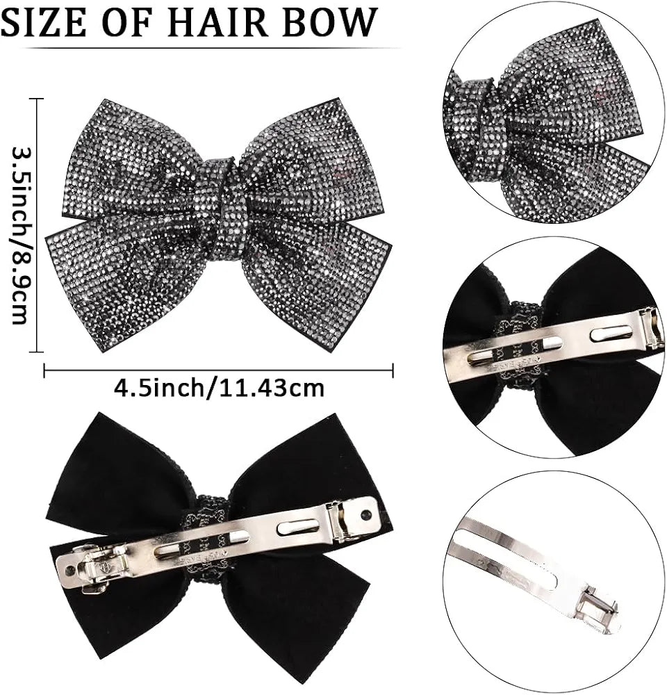 Dusklet Rhinestone Barrette Clip