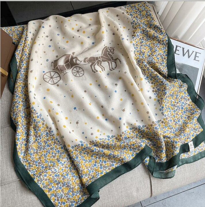 Cornflower Cotton Scarf