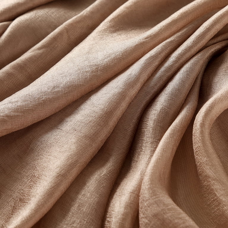 Glitter Golden Silk Linen Stole