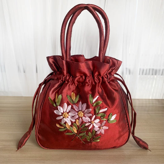 Roselle Gift Pouch (Maroon)