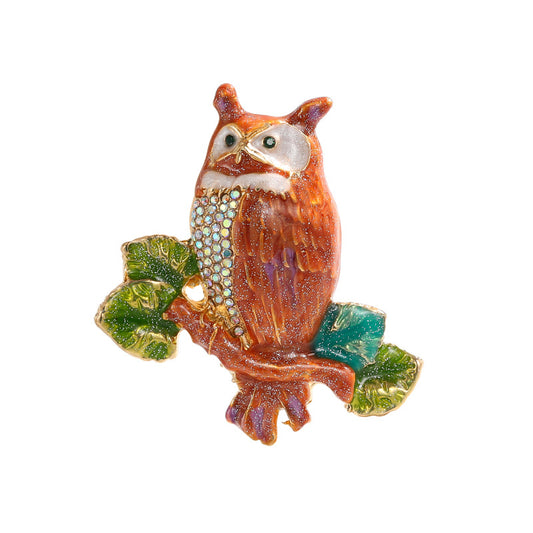 Owlette Enamel Brooch