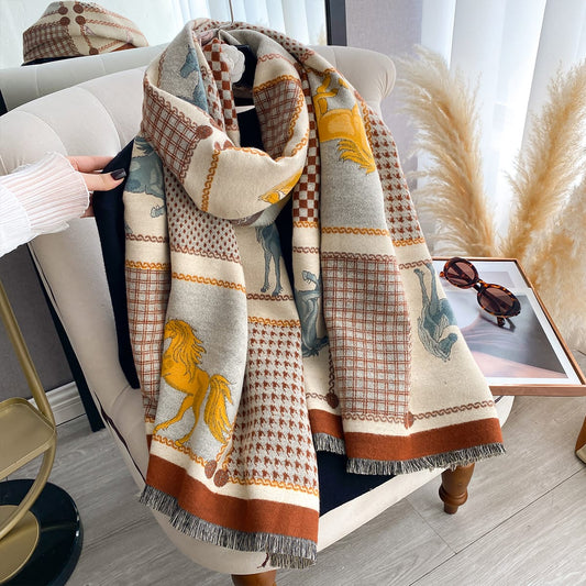 Cozy Checkmate Shawl