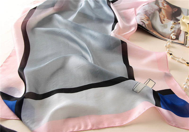 Blushing Ash Silk Scarf