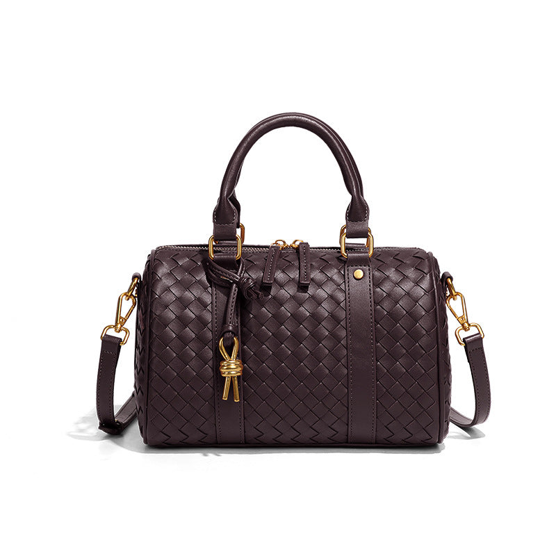 Neriah Vegan Leather Satchel Bag (Chocolate)