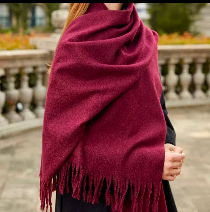 Seren Winter Shawl (Wine)